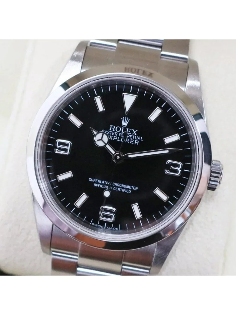 Rolex Explorer 1 Black SS Watch Automatic